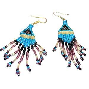 Southwest BoHo Bead Fringe Earrings